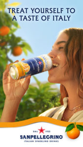Sanpellegrino Italian sparkling drinks drives consumer trial this summer via widespread OOH campaign, digital campaign and sampling