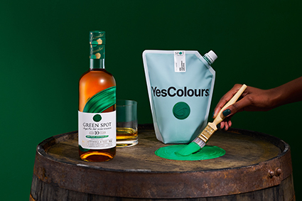 Spot Whiskey celebrates 100 colourful years of Green Spot, launching a Limited Edition Anniversary bottle and bespoke paint shade in collaboration with YesColours